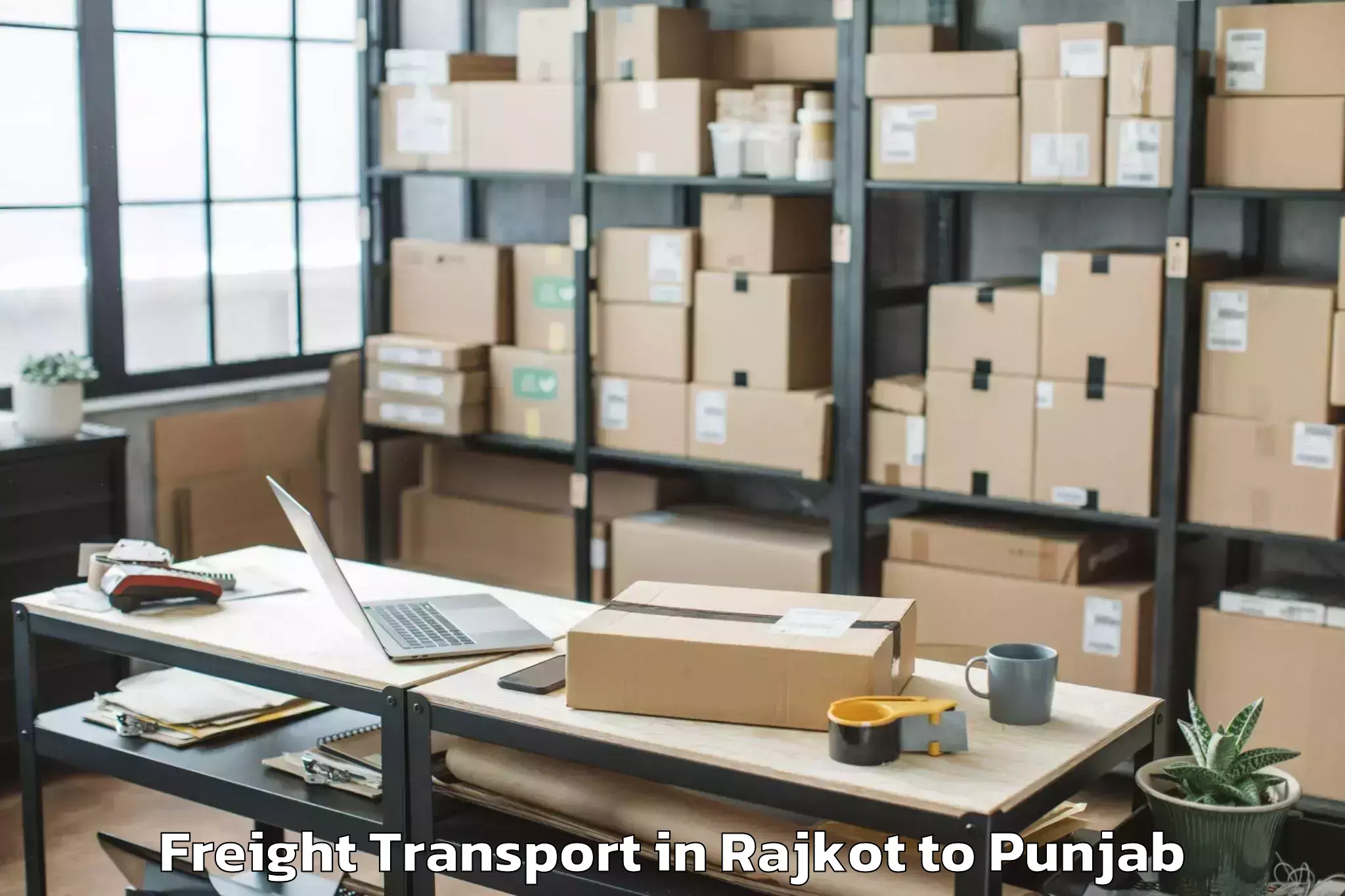 Book Rajkot to Lakhnaur Freight Transport Online